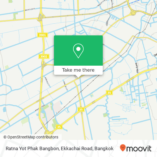 Ratna Yot Phak Bangbon, Ekkachai Road map