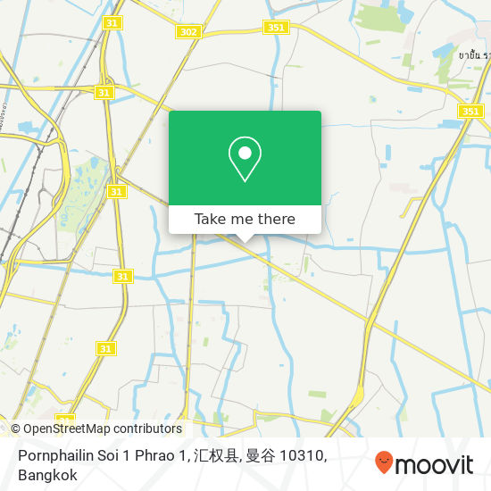 Pornphailin Soi 1 Phrao 1, 汇权县, 曼谷 10310 map
