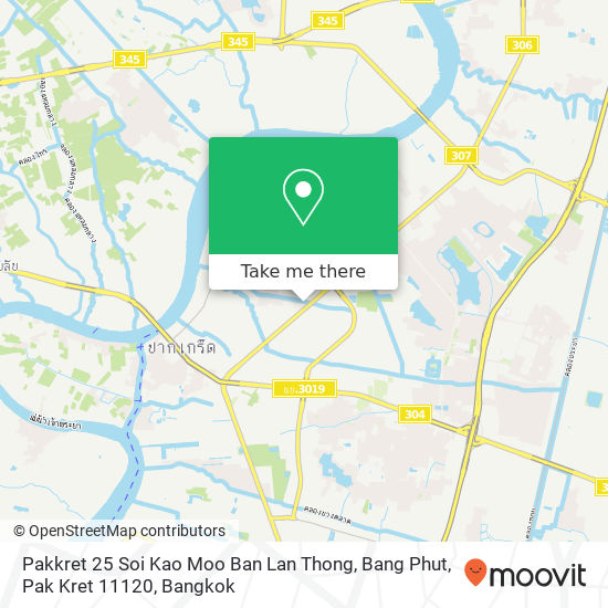 Pakkret 25 Soi Kao Moo Ban Lan Thong, Bang Phut, Pak Kret 11120 map