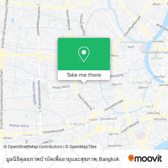 มูลนิธิดุลยภาพบำบัดเพื่ออายุและสุขภาพ map