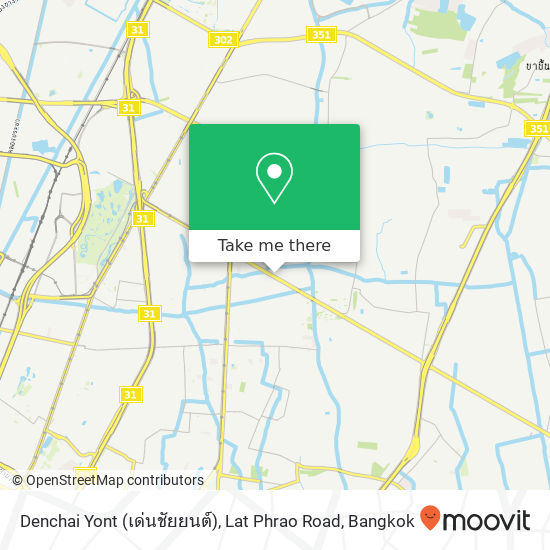 Denchai Yont (เด่นชัยยนต์), Lat Phrao Road map