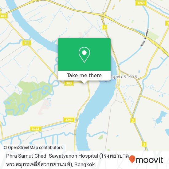 Phra Samut Chedi Sawatyanon Hospital (โรงพยาบาลพระสมุทรเจดีย์สวาทยานนท์) map