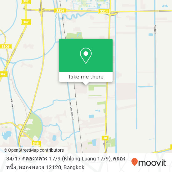 34 / 17 คลองหลวง 17 / 9 (Khlong Luang 17 / 9), คลองหนึ่ง, คลองหลวง 12120 map