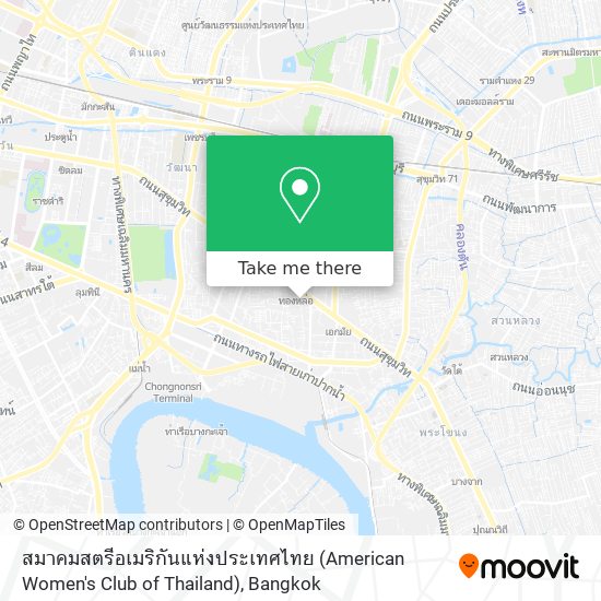 สมาคมสตรีอเมริกันแห่งประเทศไทย (American Women's Club of Thailand) map