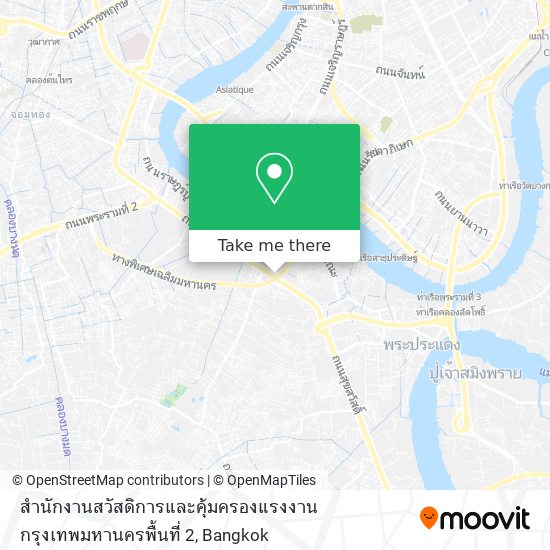 สำนักงานสวัสดิการและคุ้มครองแรงงานกรุงเทพมหานครพื้นที่ 2 map