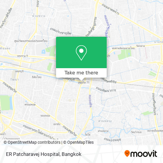 ER Patcharavej Hospital map