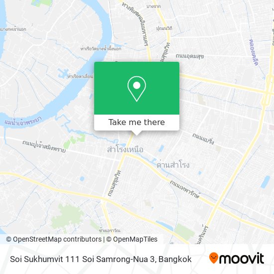 Soi Sukhumvit 111 Soi Samrong-Nua 3 map