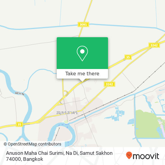 Anuson Maha Chai Surimi, Na Di, Samut Sakhon 74000 map