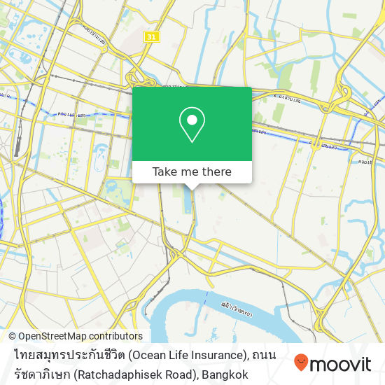 ไทยสมุทรประกันชีวิต (Ocean Life Insurance), ถนน รัชดาภิเษก (Ratchadaphisek Road) map