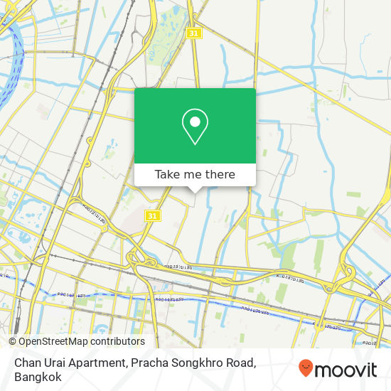 Chan Urai Apartment, Pracha Songkhro Road map