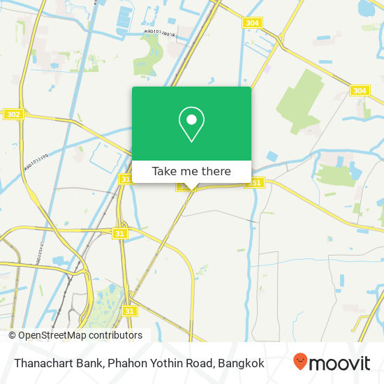 Thanachart Bank, Phahon Yothin Road map