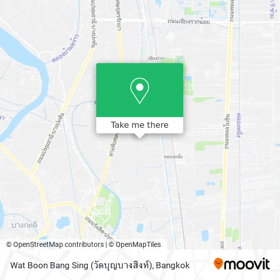 Wat Boon Bang Sing (วัดบุญบางสิงห์) map