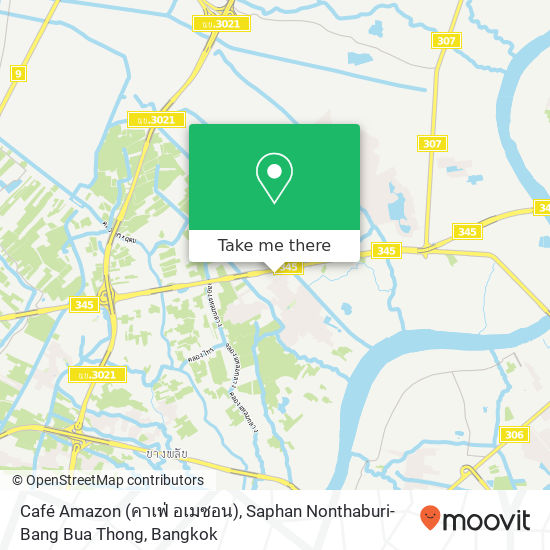Café Amazon (คาเฟ่ อเมซอน), Saphan Nonthaburi-Bang Bua Thong map