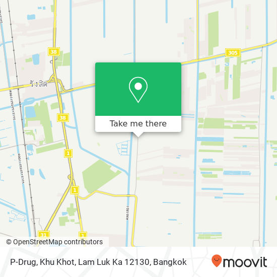 P-Drug, Khu Khot, Lam Luk Ka 12130 map