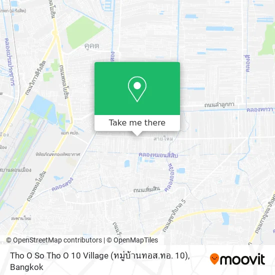 Tho O So Tho O 10 Village (หมู่บ้านทอส.ทอ. 10) map