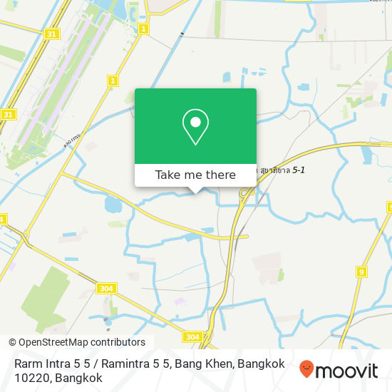 Rarm Intra 5 5 / Ramintra 5 5, Bang Khen, Bangkok 10220 map