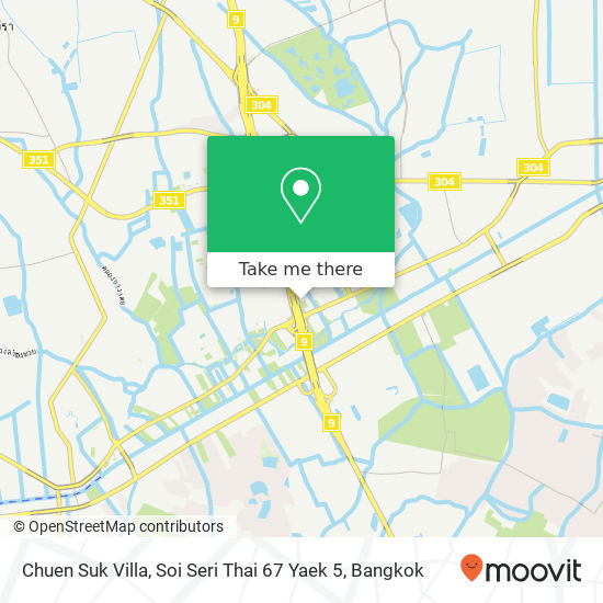 Chuen Suk Villa, Soi Seri Thai 67 Yaek 5 map