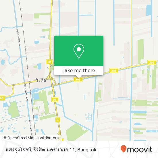 แสงรุ่งโรจน์, รังสิต-นครนายก 11 map