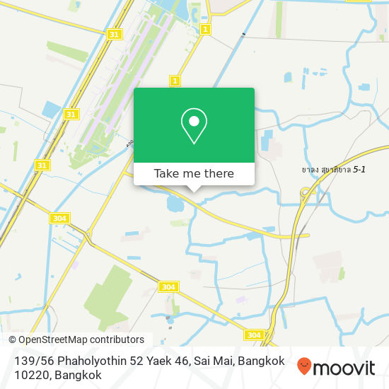 139 / 56 Phaholyothin 52 Yaek 46, Sai Mai, Bangkok 10220 map