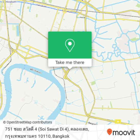 751 ซอย สวัสดี 4 (Soi Sawat Di 4), คลองเตย, กรุงเทพมหานคร 10110 map