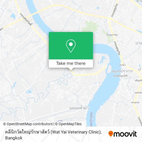 คลีนิกวัดใหญ่รักษาสัตว์ (Wat Yai Veterinary Clinic) map