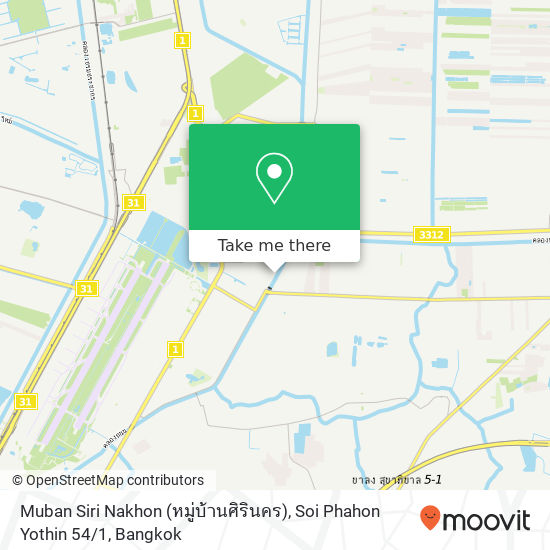 Muban Siri Nakhon (หมู่บ้านศิรินคร), Soi Phahon Yothin 54 / 1 map