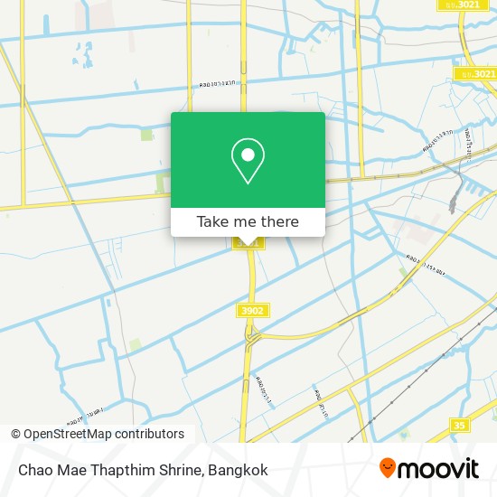Chao Mae Thapthim Shrine map