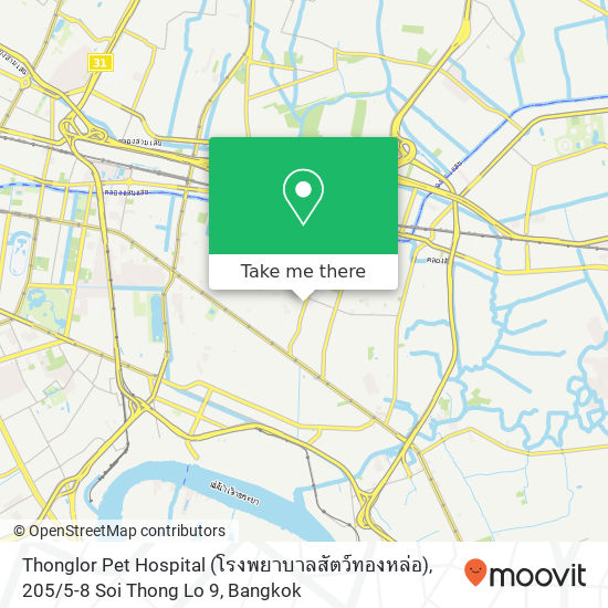 Thonglor Pet Hospital (โรงพยาบาลสัตว์ทองหล่อ), 205 / 5-8 Soi Thong Lo 9 map