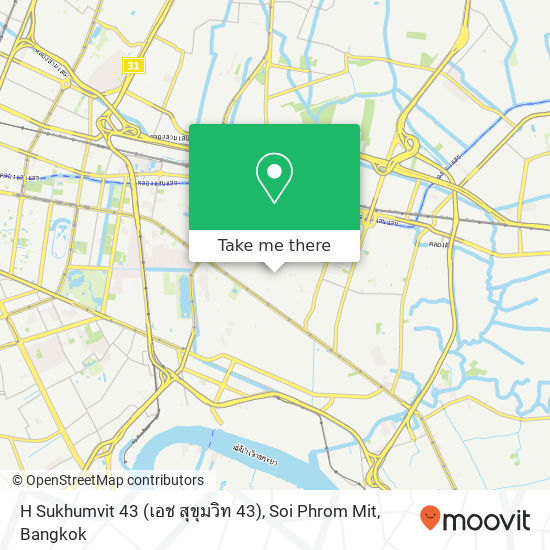 H Sukhumvit 43 (เอช สุขุมวิท 43), Soi Phrom Mit map