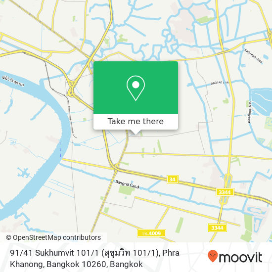 91 / 41 Sukhumvit 101 / 1 (สุขุมวิท 101 / 1), Phra Khanong, Bangkok 10260 map