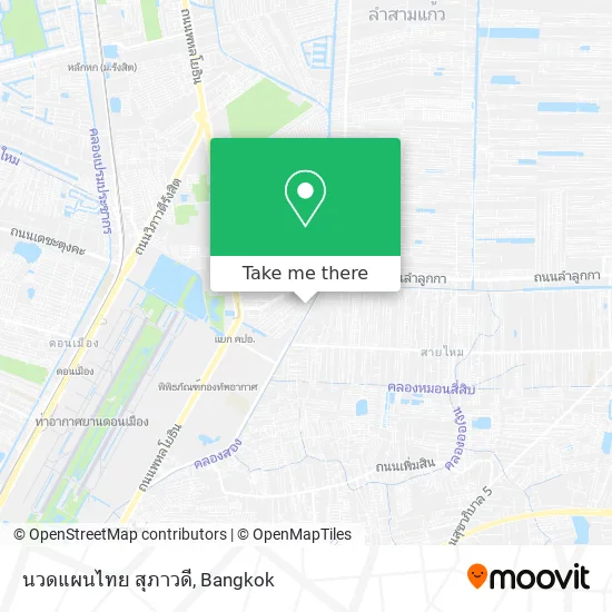 นวดแผนไทย สุภาวดี map