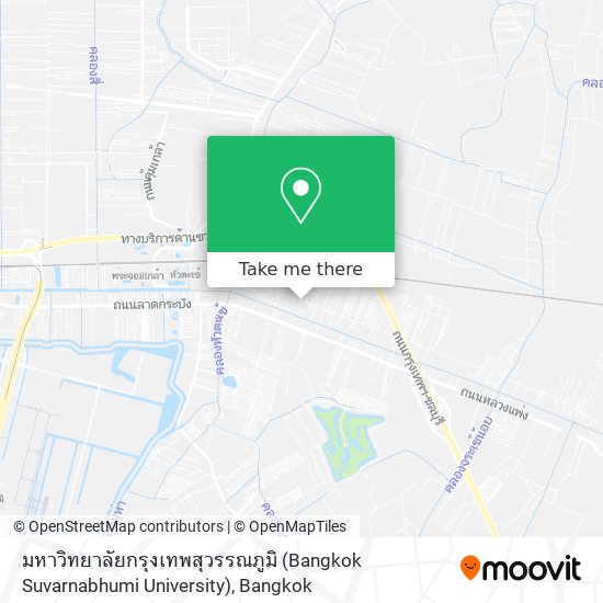 มหาวิทยาลัยกรุงเทพสุวรรณภูมิ (Bangkok Suvarnabhumi University) map