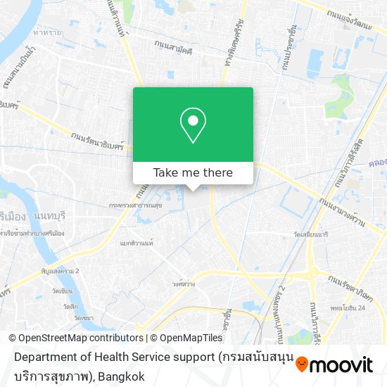 Department of Health Service support (กรมสนับสนุนบริการสุขภาพ) map