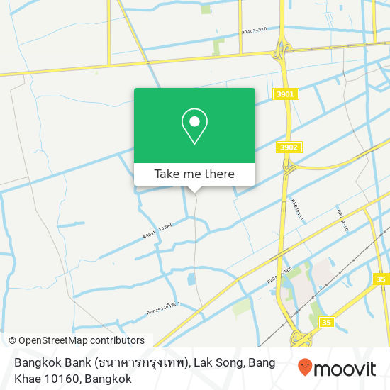 Bangkok Bank (ธนาคารกรุงเทพ), Lak Song, Bang Khae 10160 map