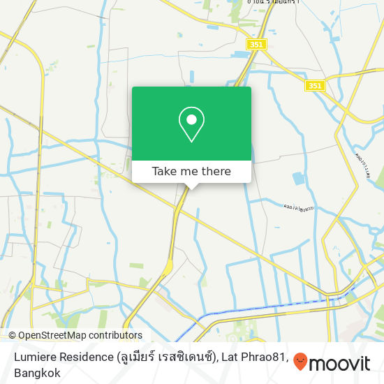 Lumiere Residence (ลูเมียร์ เรสซิเดนซ์), Lat Phrao81 map