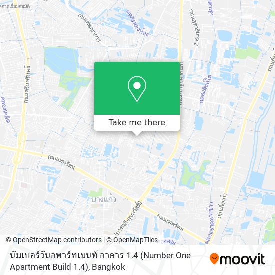 นัมเบอร์วันอพาร์ทเมนท์ อาคาร 1.4 (Number One Apartment Build 1.4) map