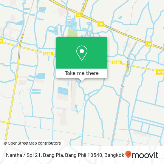 Nantha / Soi 21, Bang Pla, Bang Phli 10540 map