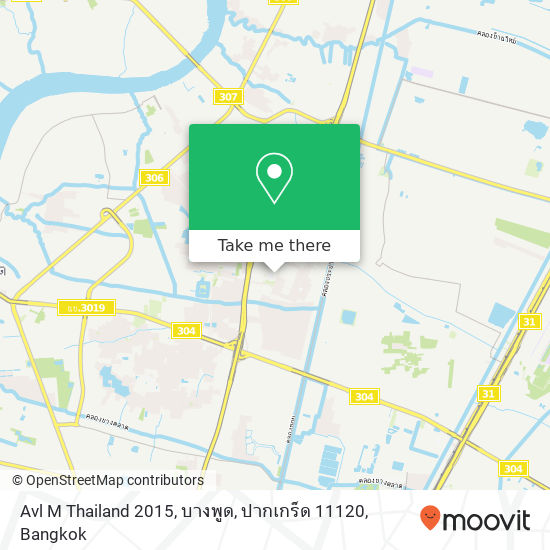 Avl M Thailand 2015, บางพูด, ปากเกร็ด 11120 map