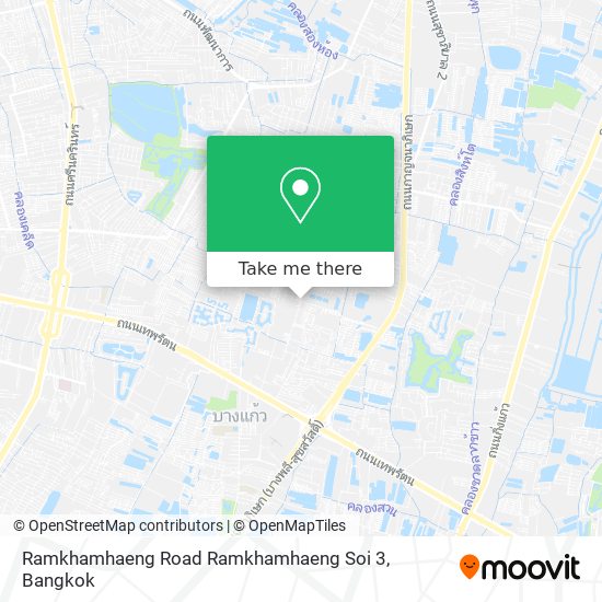 Ramkhamhaeng Road Ramkhamhaeng Soi 3 map