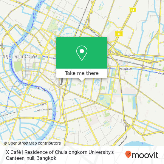 X Cafè | Residence of Chulalongkorn University's Canteen, null map