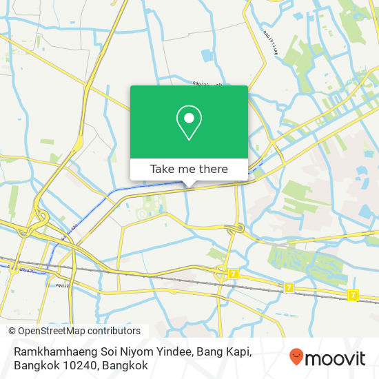 Ramkhamhaeng Soi Niyom Yindee, Bang Kapi, Bangkok 10240 map