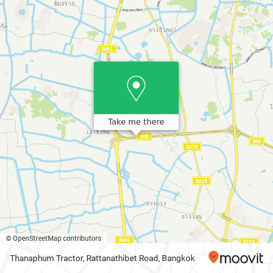 Thanaphum Tractor, Rattanathibet Road map