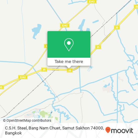 C.S.H. Steel, Bang Nam Chuet, Samut Sakhon 74000 map