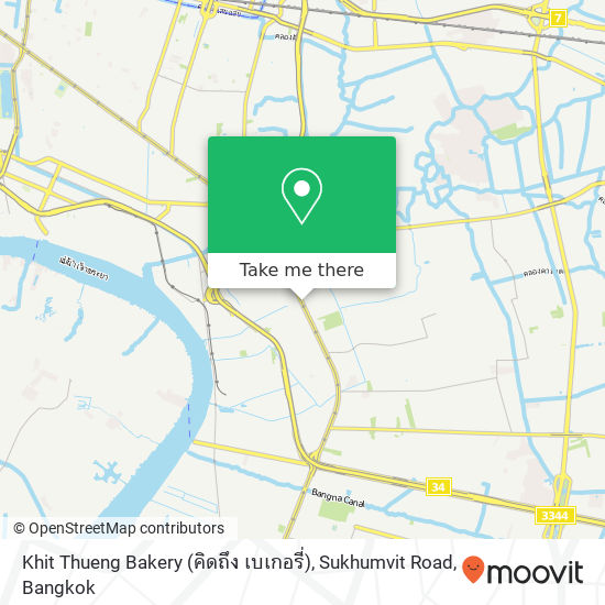 Khit Thueng Bakery (คิดถึง เบเกอรี่), Sukhumvit Road map