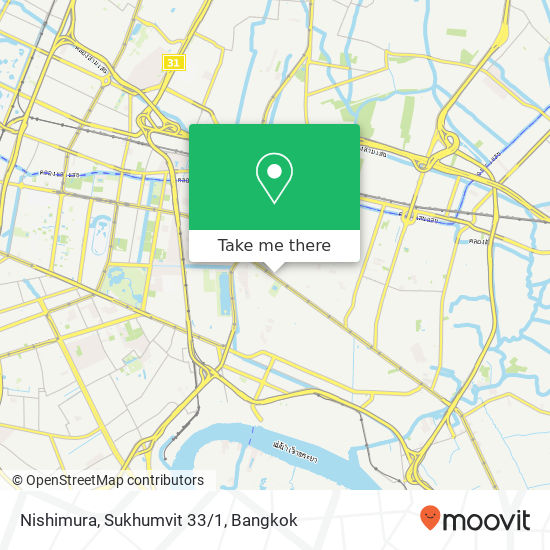 Nishimura, Sukhumvit 33/1 map