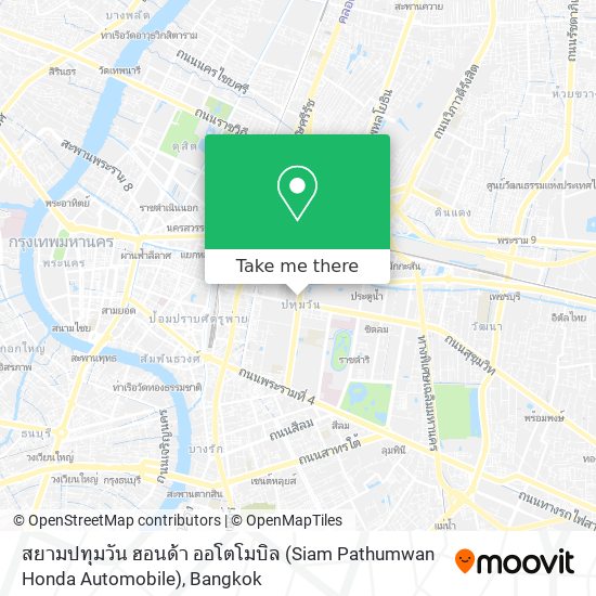 สยามปทุมวัน ฮอนด้า ออโตโมบิล (Siam Pathumwan Honda Automobile) map