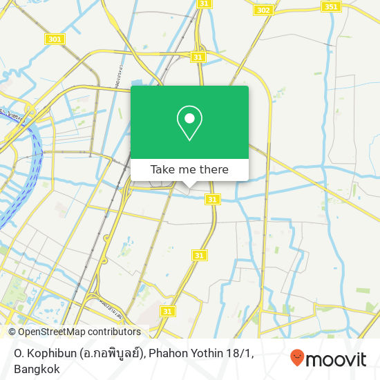 O. Kophibun (อ.กอพิบูลย์), Phahon Yothin 18 / 1 map