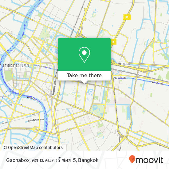 Gachabox, สยามสแควร์ ซอย 5 map