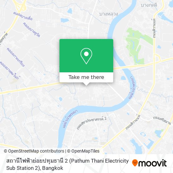 สถานีไฟฟ้าย่อยปทุมธานี 2 (Pathum Thani Electricity Sub Station 2) map