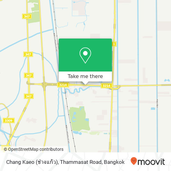 Chang Kaeo (ช่างแก้ว), Thammasat Road map